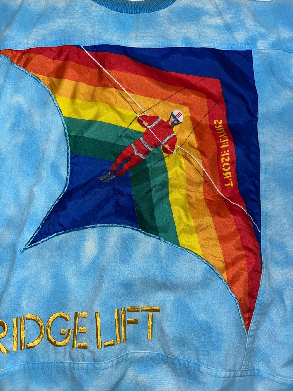 Adidas Kelly Ridge Lift Rainbow Kite Vintage Shirt - Picture 4 of 16
